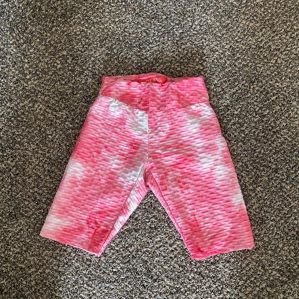Pink biker shorts